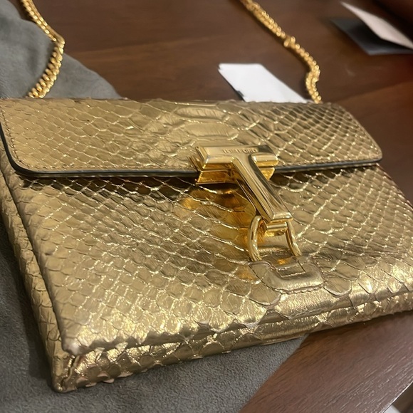 $3000 Tom Ford mini monarch gold python 🐍 - Picture 5 of 12